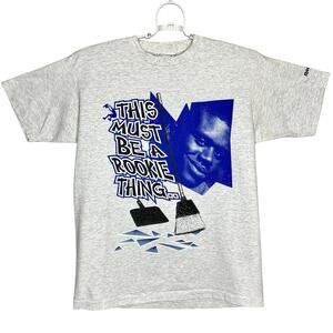 Vintage 90s Shaq Reebok T-Shirt L Must Be a Rookie Thing Shaquille O’Neal NBA